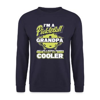 Pickleball Pickleballer Sport - Unisex Pullover - Navy - Vorne - Alina (178cm) & Michal (187cm)