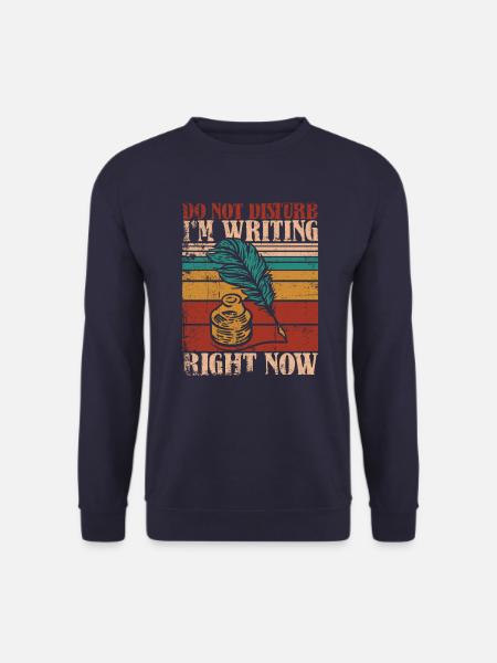 Writer Author Writing Book - Unisex Sweatshirt - navy