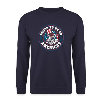 Chat Chats Amoureux Chat Propriétaire ChatOn - Sweat-shirt Unisexe - marine - Devant - Alina (178cm) & Michal (187cm)