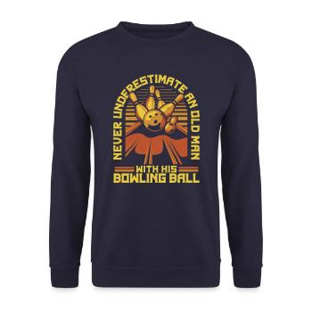 Bowling Bowler Pin Ball Bowling Ball - Sweat-shirt Unisexe - marine - Devant - Alina (178cm) & Michal (187cm)