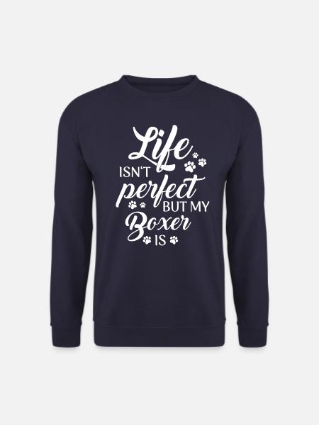Deutscher Boxer Hund Hundebesitzer Hunde - Unisex Pullover - Navy