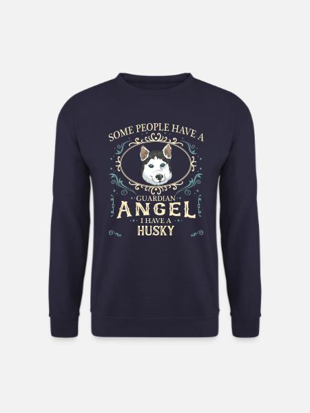 Siberian Husky Dog - Unisex Sweatshirt - navy