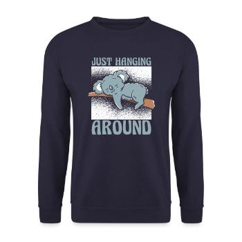 Koala Koalas Koala Bear Animal - Unisex Sweatshirt - navy - Front - Alina (178cm) & Michal (187cm)