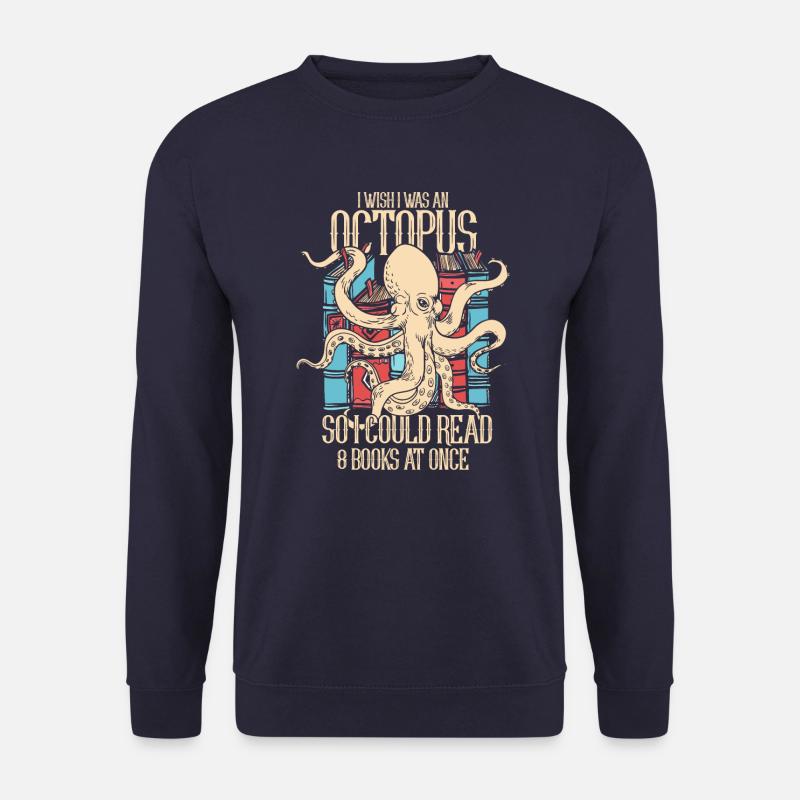 Octopus Octopus Cuttlefish Animal - Unisex Sweatshirt - navy