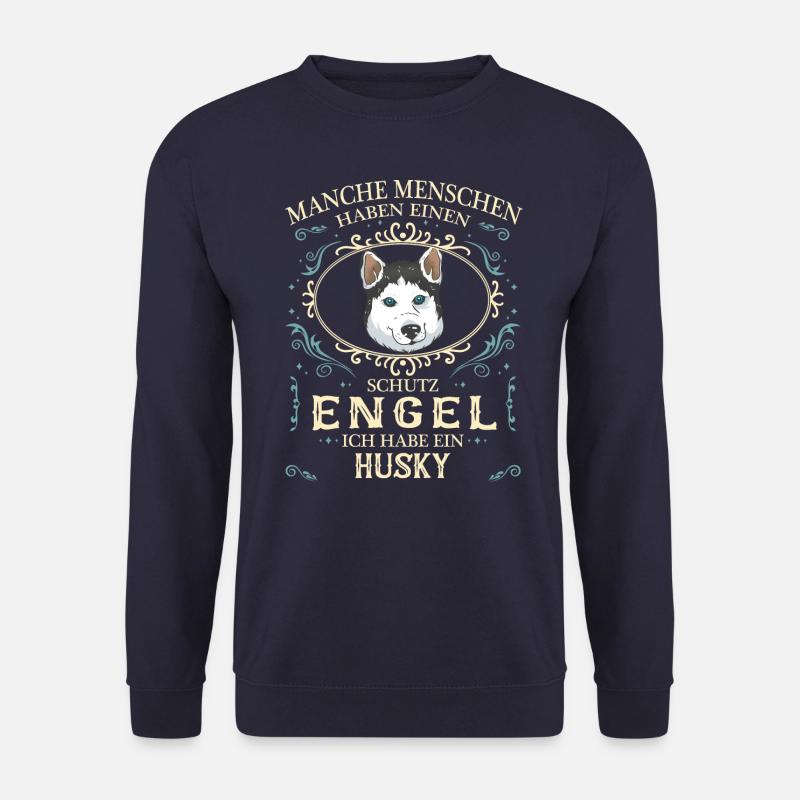 Husky Siberian Husky Hund Hundehalter - Unisex Pullover - Navy