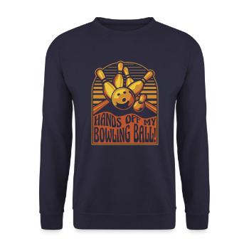 Bowling Bowler Pin Ball Bowling Ball - Sweat-shirt Unisexe - marine - Devant - Alina (178cm) & Michal (187cm)