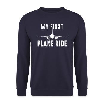 Vol du premier vol de l’avion - Sweat-shirt Unisexe - marine - Devant - Alina (178cm) & Michal (187cm)