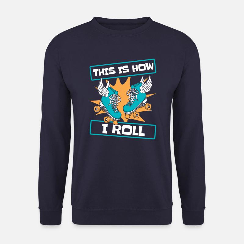 Rollerskate Rollschuh Inlineskates Skating - Unisex Pullover - Navy