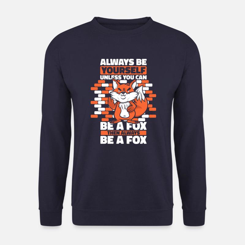 Fox Foxes Animal - Unisex Sweatshirt - navy