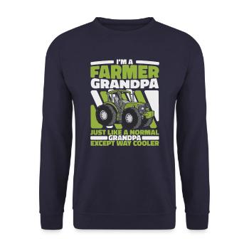 Farmer Agriculture Farmers Farmer - Unisex Sweatshirt - navy - Front - Alina (178cm) & Michal (187cm)