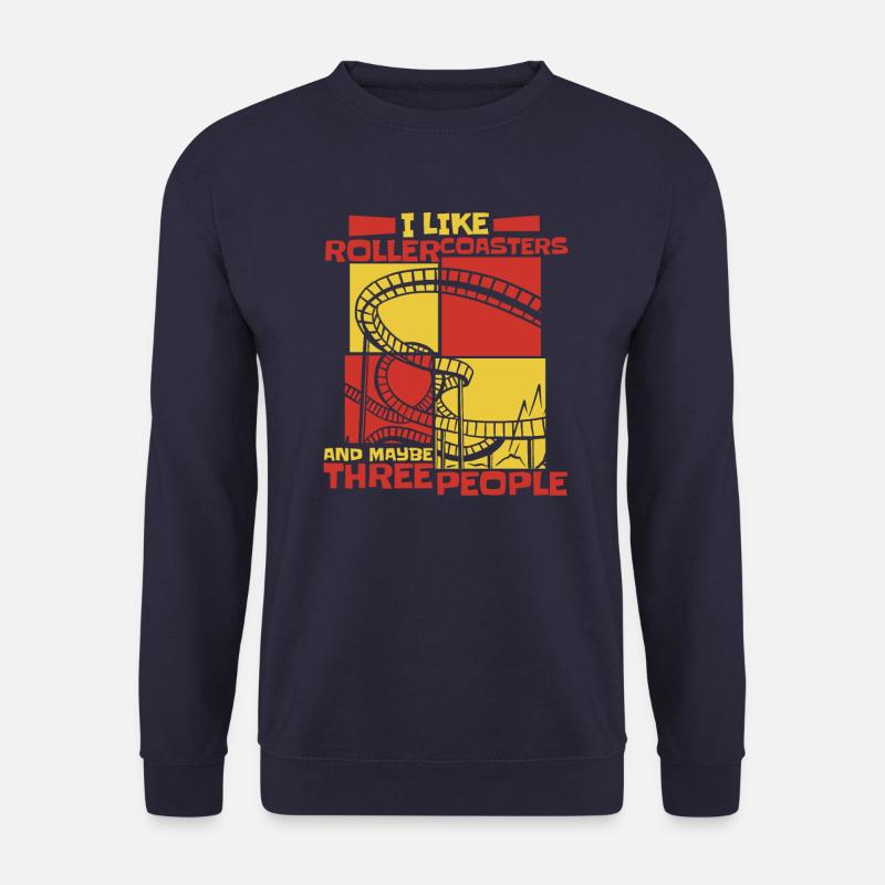 Parc d’attractions Roller Coaster Roller Coasters - Sweat-shirt Unisexe - marine