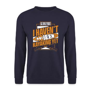 Kajak Kayak Kayaking - Sweat-shirt Unisexe - marine - Devant - Alina (178cm) & Michal (187cm)