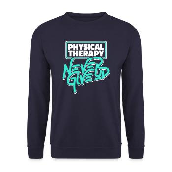 Assistante thérapeute en physiothérapie - Sweat-shirt Unisexe - marine - Devant - Alina (178cm) & Michal (187cm)