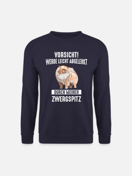 Zwergspitz Pomeranian Hund - Unisex Pullover - Navy