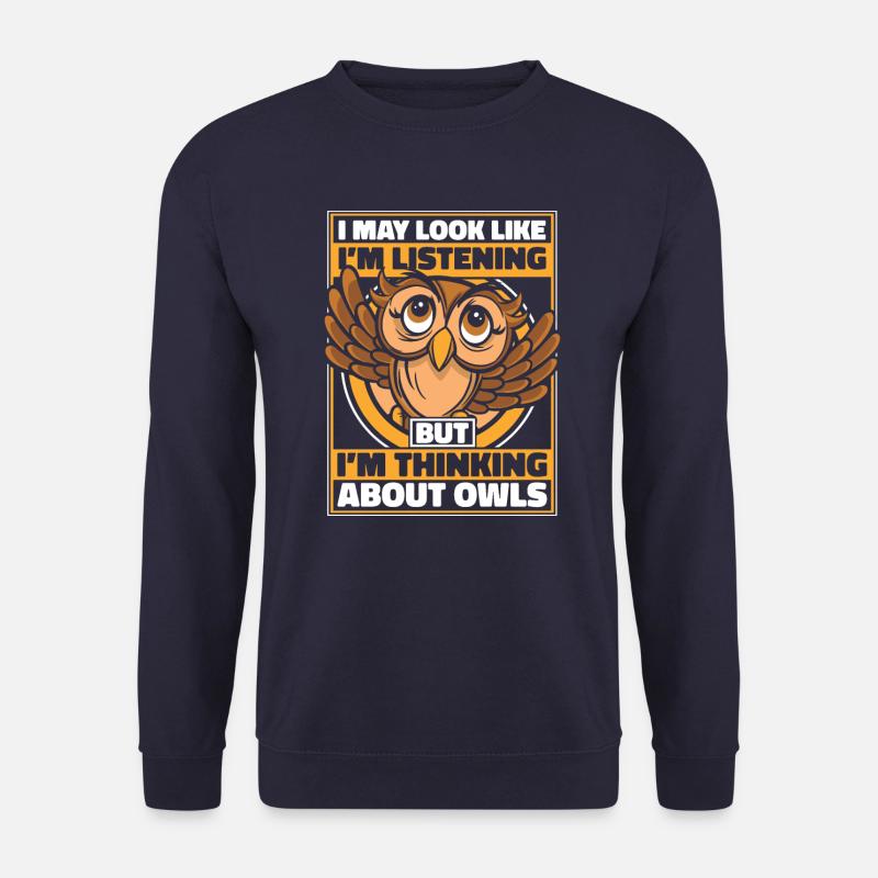 Eule Vogel Tier Eulen - Unisex Pullover - Navy