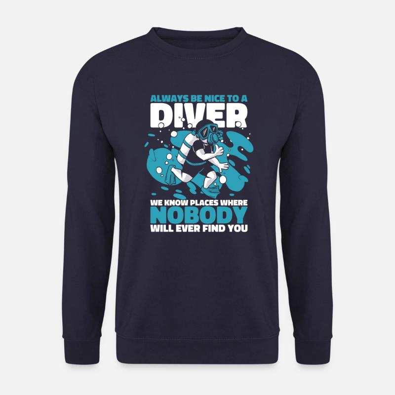 Scuba Diver Diving Ocean Diver - Unisex Sweatshirt - navy