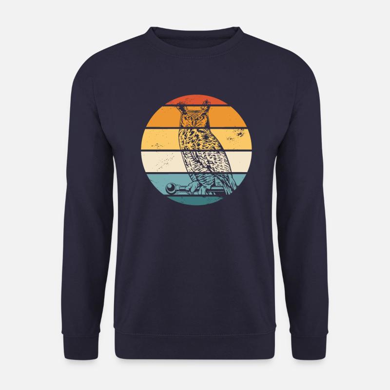 Eule Vogel Tier Eulen - Unisex Pullover - Navy
