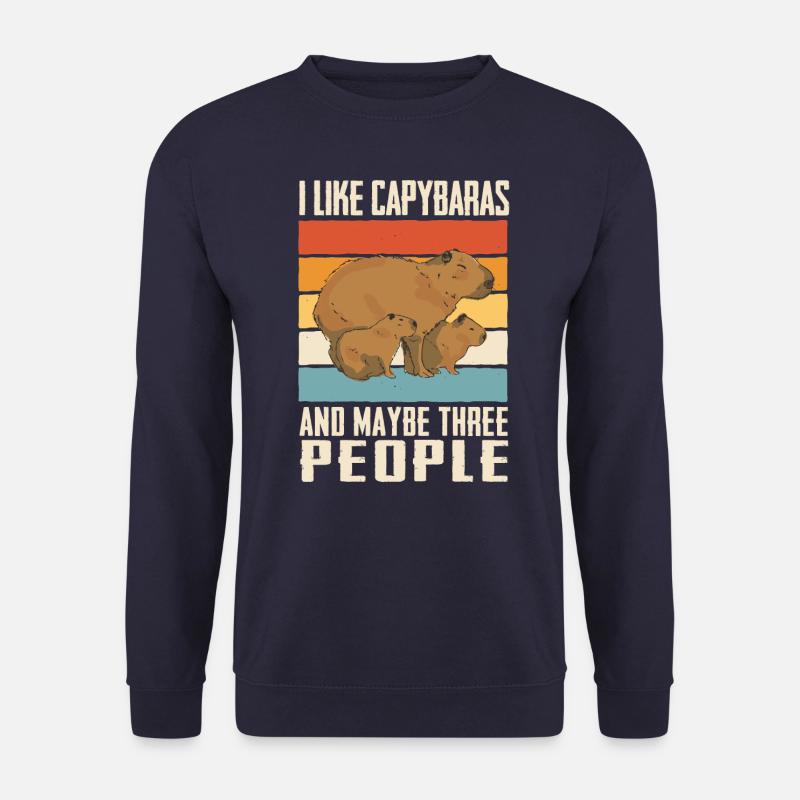 Capybara Nagetier Tier - Unisex Pullover - Navy