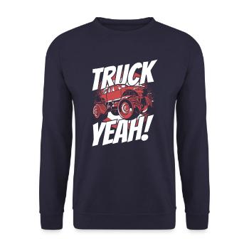 Monster Truck Auto Trucks - Unisex Sweatshirt - navy - Front - Alina (178cm) & Michal (187cm)
