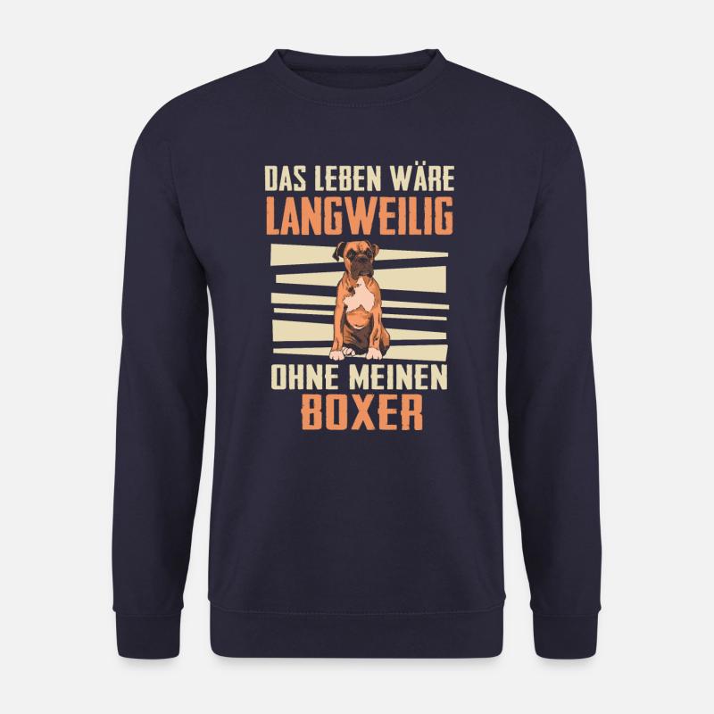 Deutscher Boxer Hund - Unisex Pullover - Navy