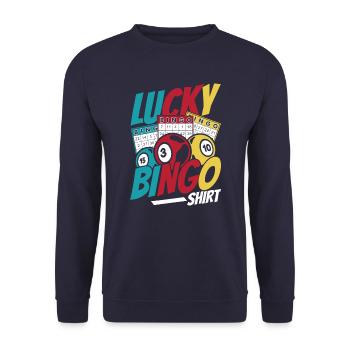Bingo Gambling Lottery Bingo Joueurs - Sweat-shirt Unisexe - marine - Devant - Alina (178cm) & Michal (187cm)