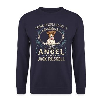 Jack Russell Terrier Dog Owner - Unisex Sweatshirt - navy - Front - Alina (178cm) & Michal (187cm)