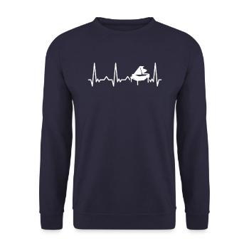 Piano Klavier Instrument de piano - Sweat-shirt Unisexe - marine - Devant - Alina (178cm) & Michal (187cm)