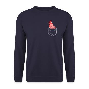Cardinal Red Cardinal Vogel Red Cardinal - Unisex Sweatshirt - navy - Front - Alina (178cm) & Michal (187cm)