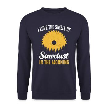 Menuisier Menuiserie - Sweat-shirt Unisexe - marine - Devant - Alina (178cm) & Michal (187cm)