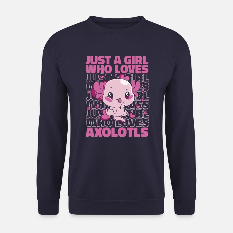 Axolotl fish - Unisex Sweatshirt - navy