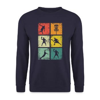 Frisbee Disc Golf - Sweat-shirt Unisexe - marine - Devant - Alina (178cm) & Michal (187cm)