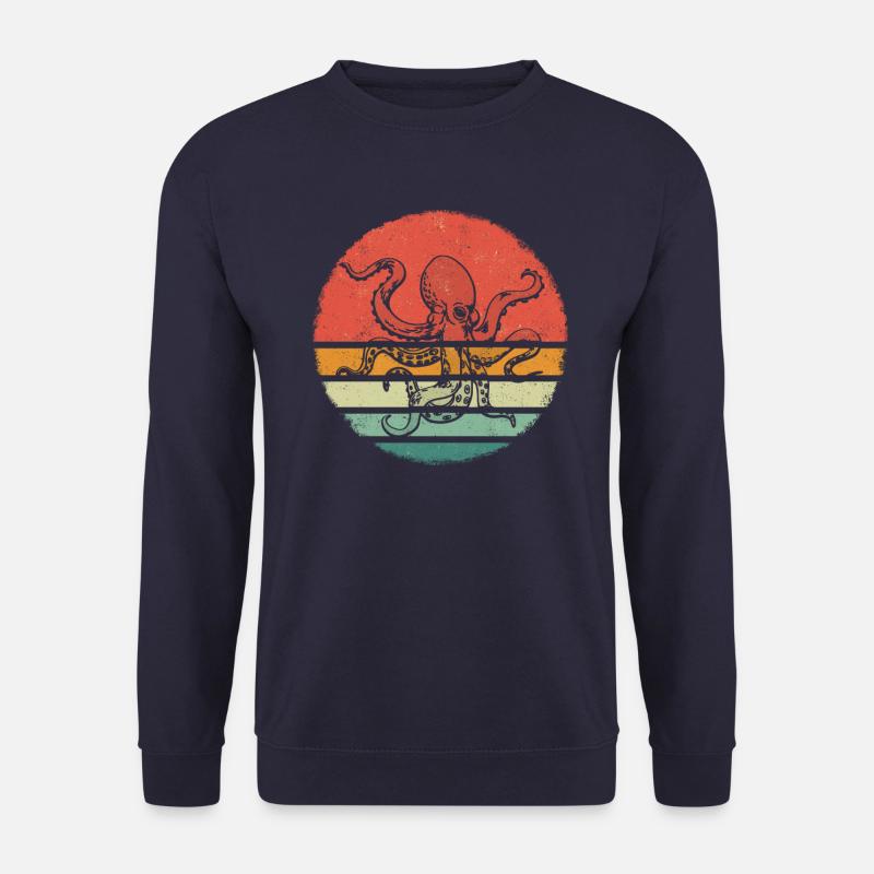 Octopus Octopus Cuttlefish Animal - Unisex Sweatshirt - navy