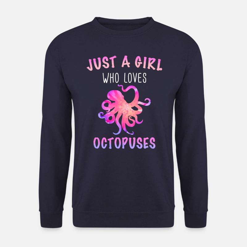 Octopus Octopus Cuttlefish Animal - Unisex Sweatshirt - navy