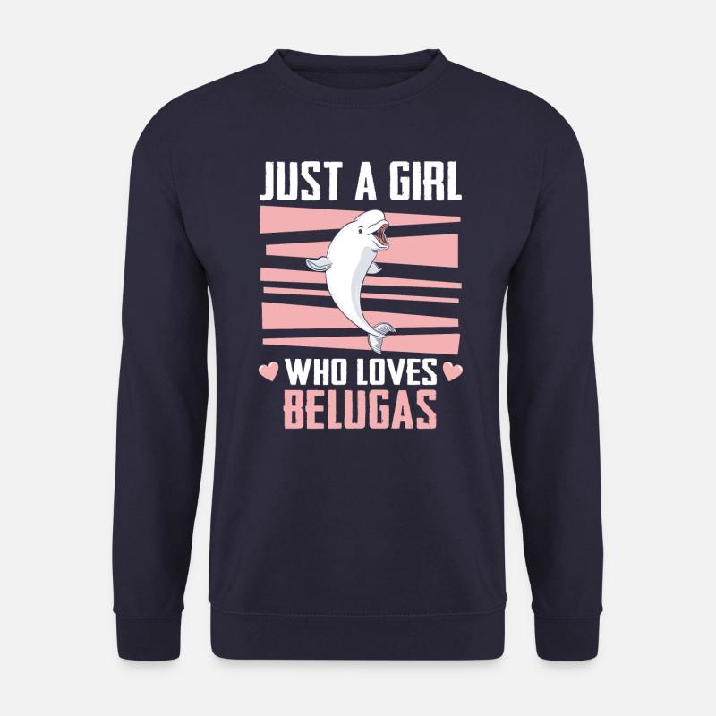 Bélugas Océan Bélugas Baleines - Sweat-shirt Unisexe - marine