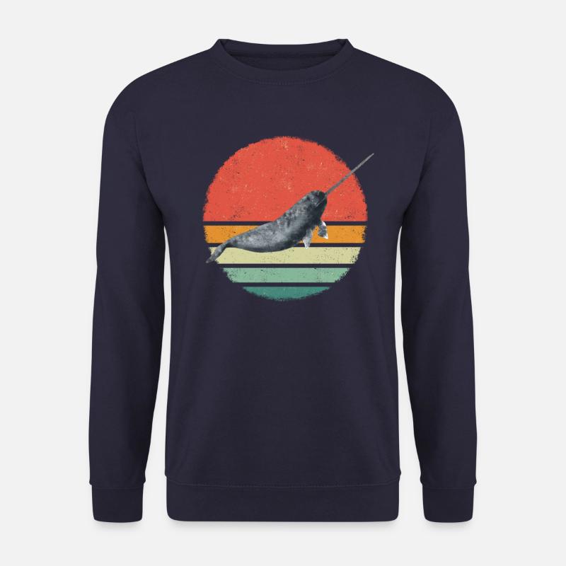 Narwal Wal Ozean Narwale Wale - Unisex Pullover - Navy