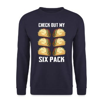 Taco Tacos Cuisine Mexicaine Mexique - Sweat-shirt Unisexe - marine - Devant - Alina (178cm) & Michal (187cm)