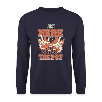 Poker Casino Texas Hold'em Poker Players - Unisex Sweatshirt - navy - Front - Alina (178cm) & Michal (187cm)