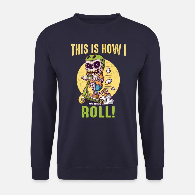 Stunt Scooter Scooter Skater Skating - Unisex Sweatshirt - navy