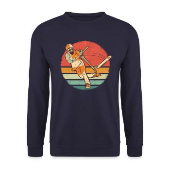 Stunt Scooter Scooter Skater Skating - Unisex Pullover - Navy - Vorne - Alina (178cm) & Michal (187cm)