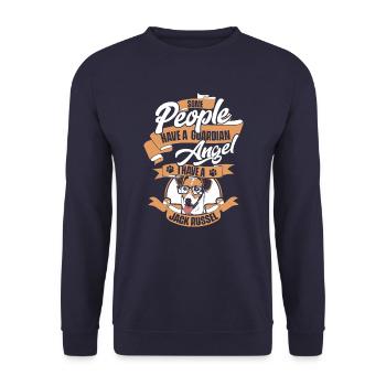 Jack Russell Terrier Dog Dog Owner - Unisex Sweatshirt - navy - Front - Alina (178cm) & Michal (187cm)