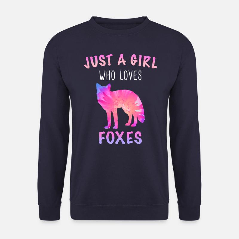 Fuchs Füchse Tier - Unisex Pullover - Navy