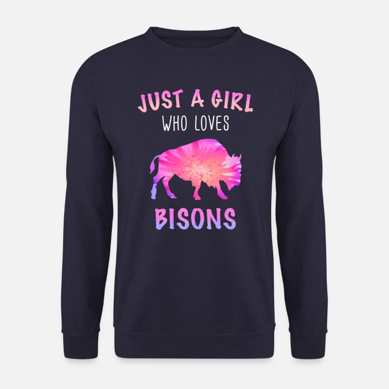 Bison Buffalo Bull Buffalo Bisons - Unisex Sweatshirt - navy