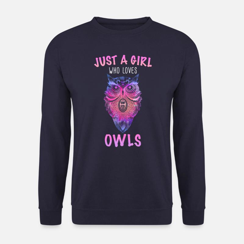 Eule Vogel Tier Eulen - Unisex Pullover - Navy