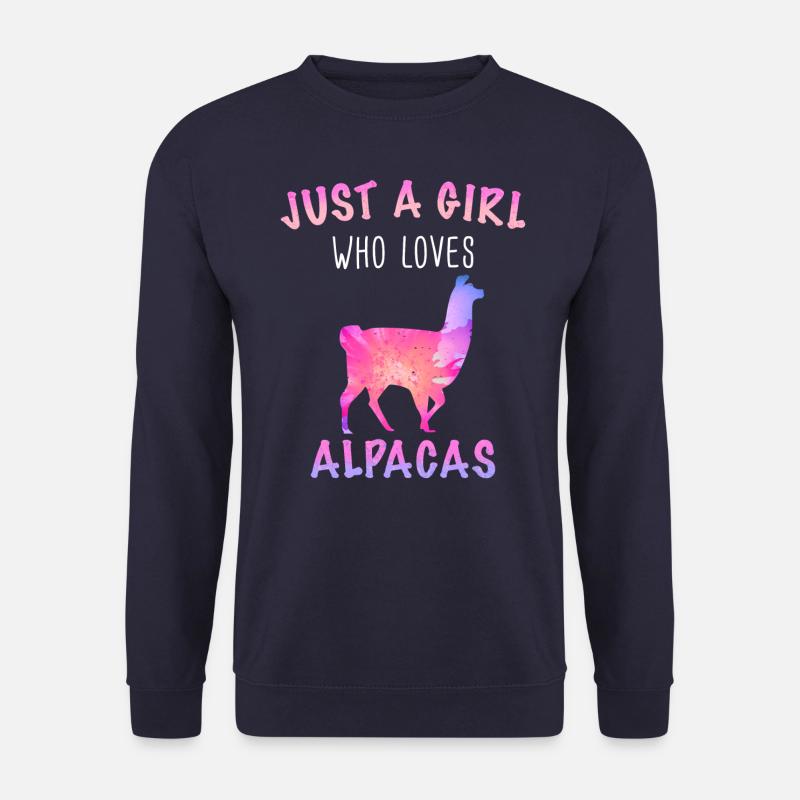 Alpaca Llama - Unisex Sweatshirt - navy