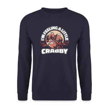 Krabbe Einsiedlerkrebs Krabben Krebs - Unisex Pullover - Navy - Vorne - Alina (178cm) & Michal (187cm)
