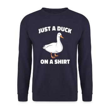 Canard Canards Oiseau Animal Charlatan - Sweat-shirt Unisexe - marine - Devant - Alina (178cm) & Michal (187cm)