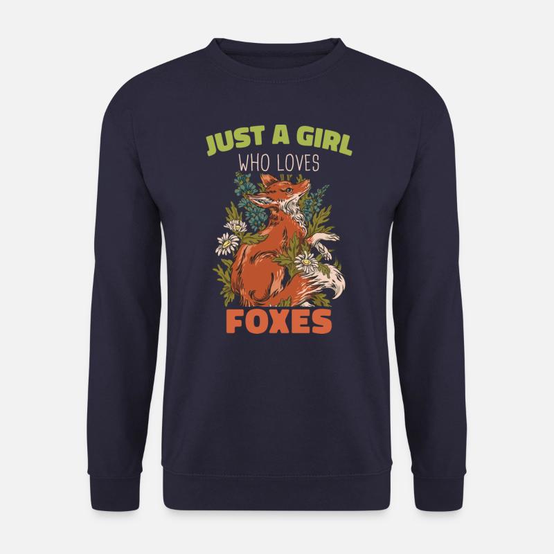 Fox Foxes Animal - Unisex Sweatshirt - navy