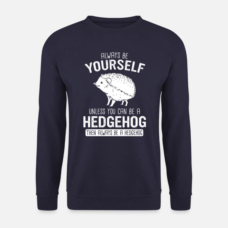 Igel Stachelig Tier Igel - Unisex Pullover - Navy
