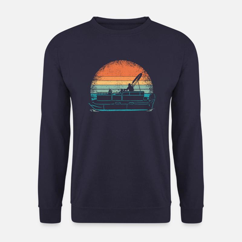Pontonboot Kapitän Ponton Boote - Unisex Pullover - Navy