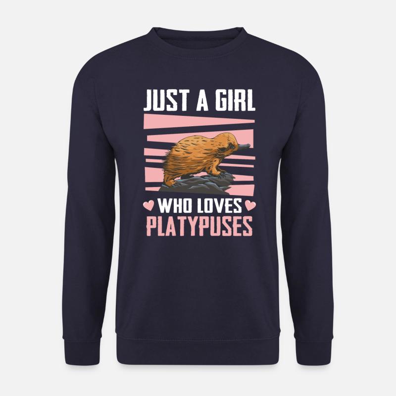 Schnabeltier Tier - Unisex Pullover - Navy